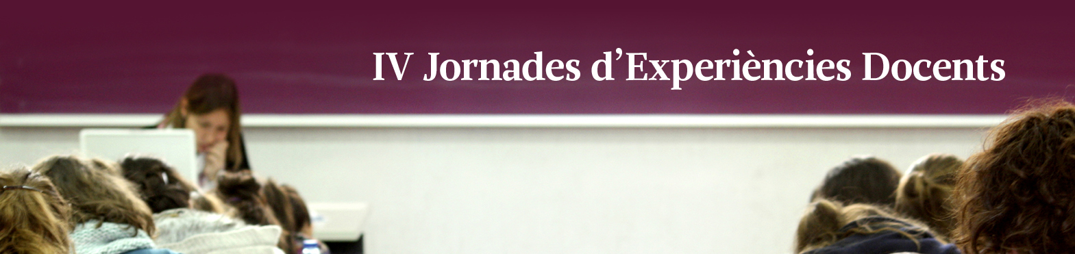 Banner IV Jornades d'Experiències Docents